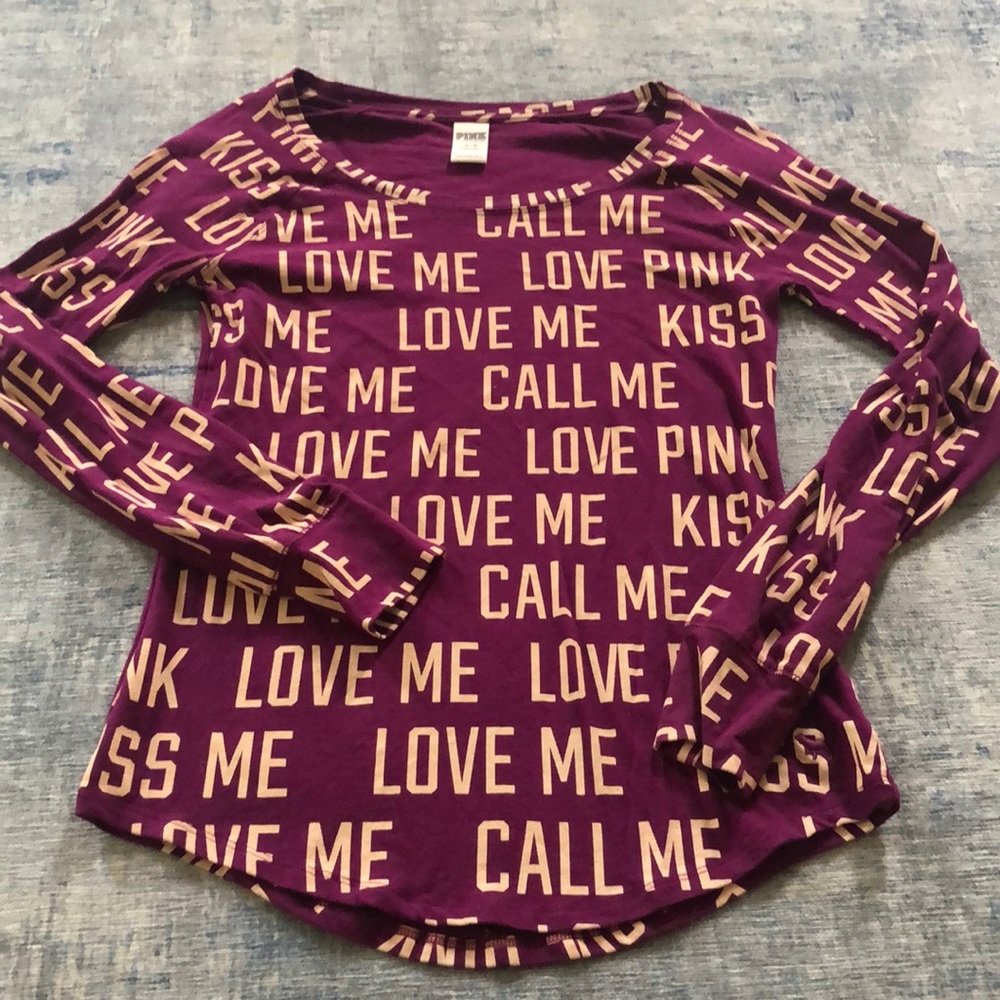 NWOT pink long sleeve shirt